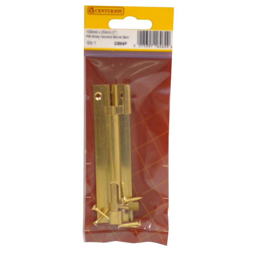 100mm X 25mm PB WIDE NECKED BARREL BOLT