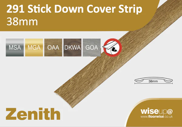 291 COVER STRIP DARK WALNUT STICK DOWN 2.7MT