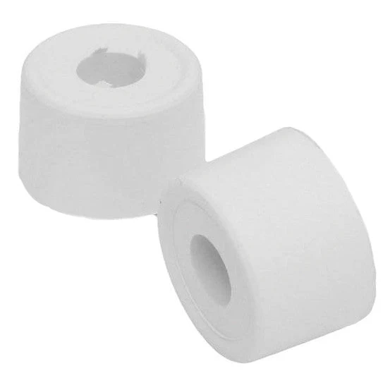 35mm WHITE PLASTIC DOOR STOPS [PACKOF 2]