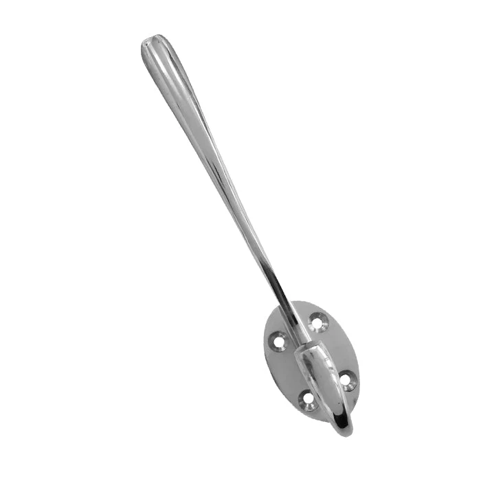 BASTA CHROME HAT & COAT HOOK TWIN PK