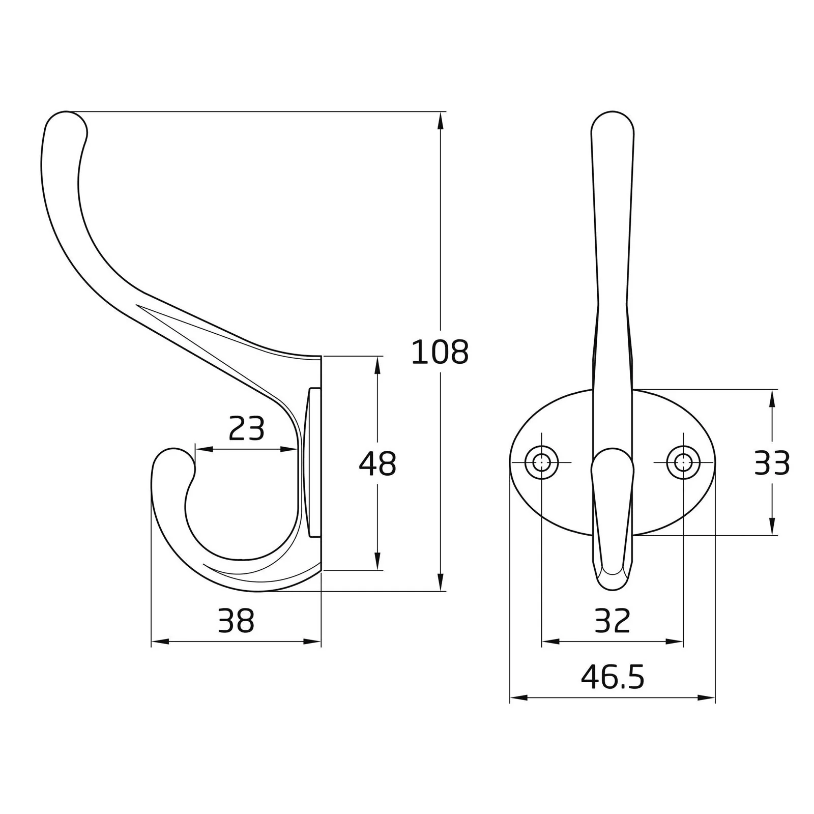 CHROME HAT-COAT HOOKS - Image 3