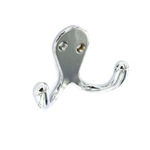 DOUBLE ROBE HOOK CHROME