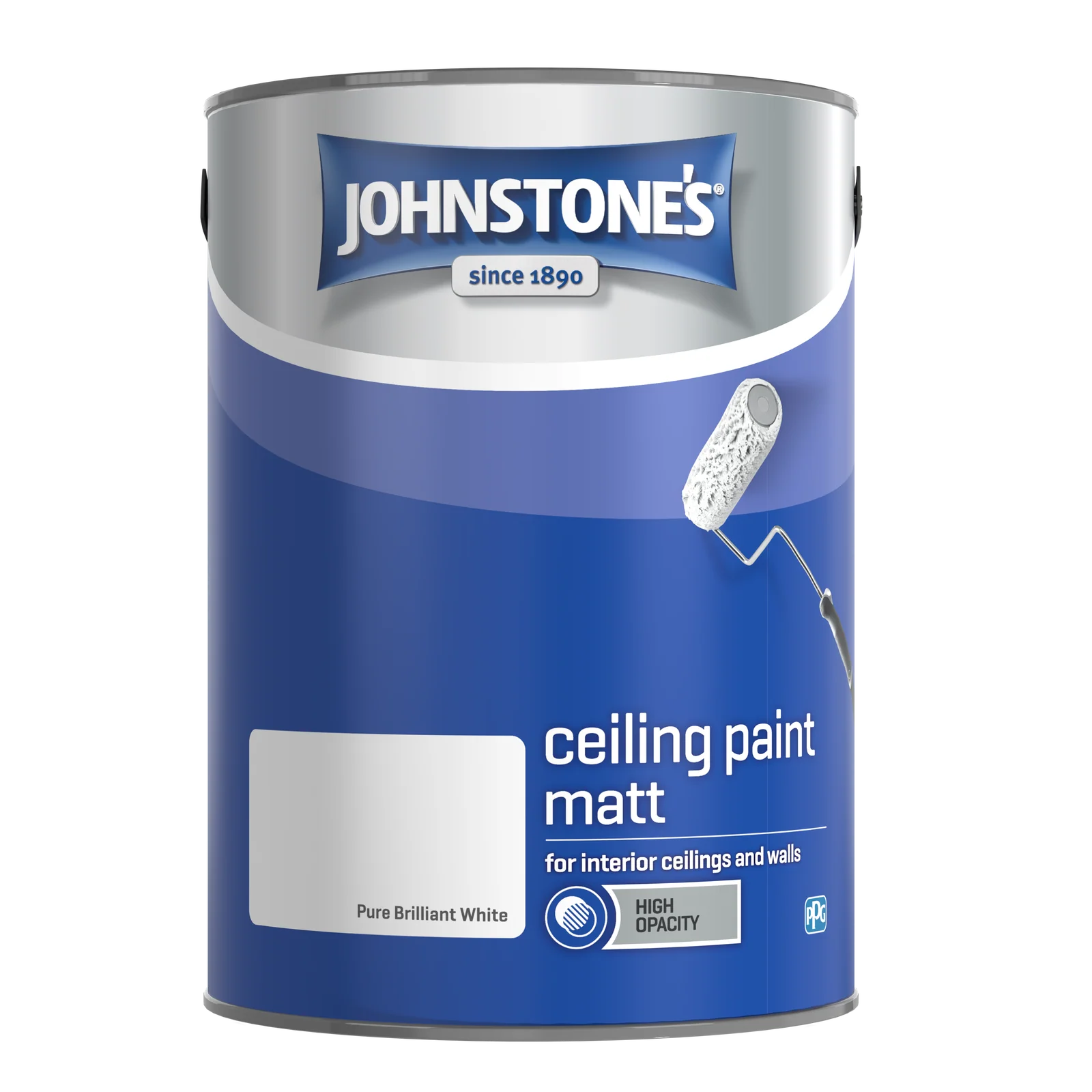JOHNSTONE'S VALUE CEILING PAINT BRILLIANT WHITE 5L
