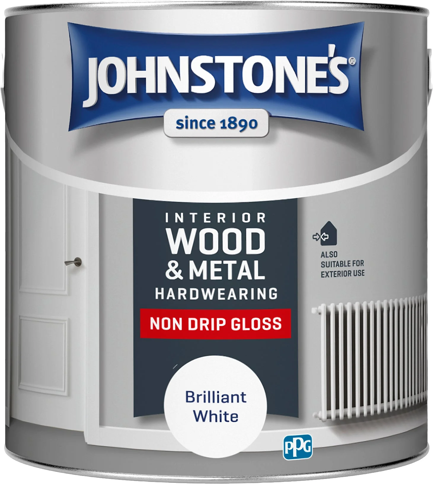 JOHNSTONE'S HARDWEARING NON DRIP GLOSS 2.5LT