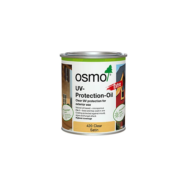 OSMO CLEAR SATIN UV PROTECTION OIL 750ML