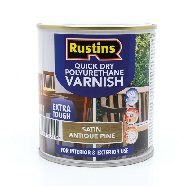 RUSTINS QUICK DRY POLYURETHANE VARNISH (27 Variants Available ) - Image 2