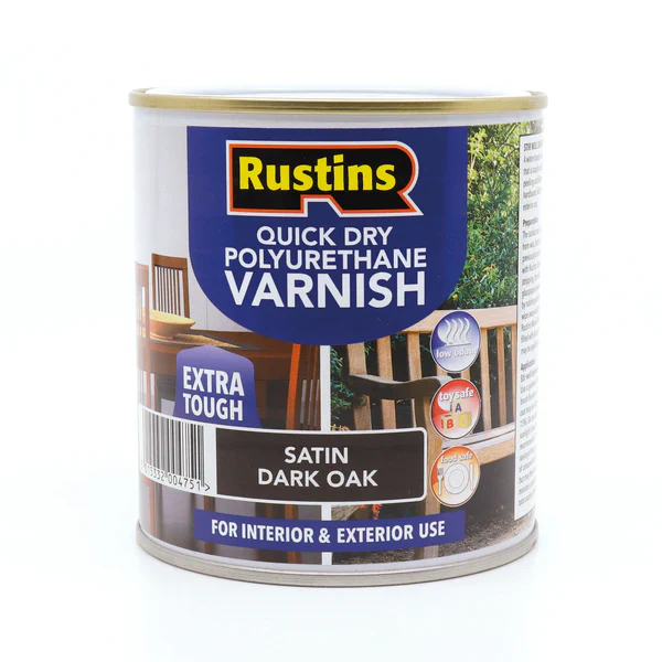 RUSTINS QUICK DRY POLYURETHANE VARNISH (27 Variants Available ) - Image 3
