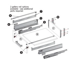 STARBOX 18MM POT DRAWER KIT (EXCLUDING BASE,BACK & DRAWER FRONT) - Image 2