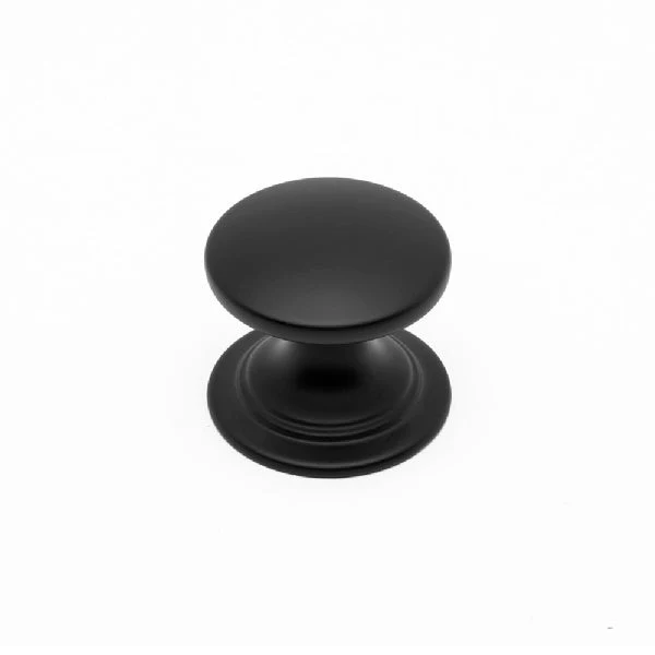 BLACK WINDSOR KNOB 38 MM