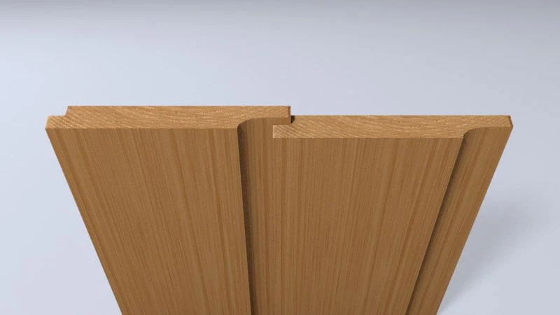 WHITE DEAL SHIPLAP 6" MICROSHADE BROWN PER 5.4MT